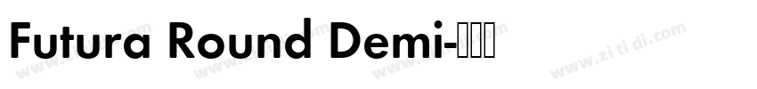 Futura Round Demi字体转换